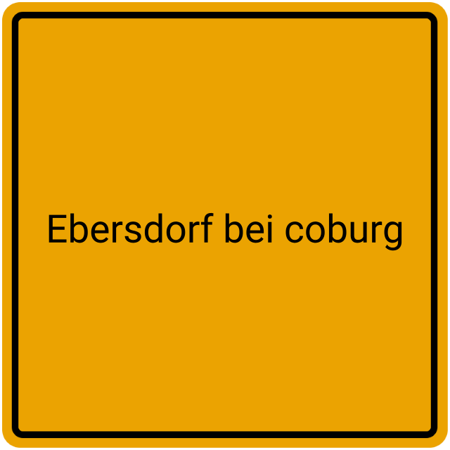 Meldebestätigung Ebersdorf bei Coburg